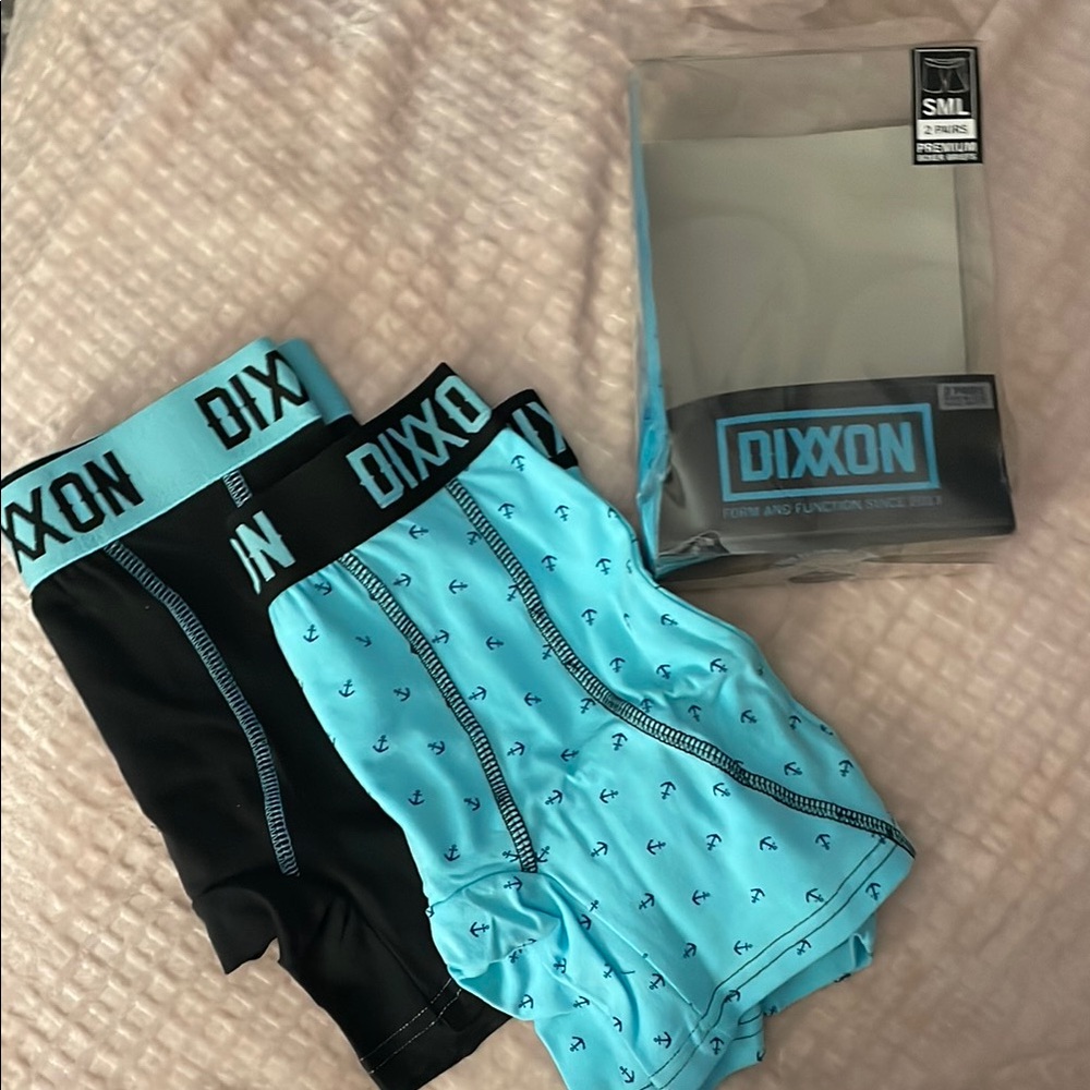 DIXXON Black and Blue Boxer Briefs Stretchy Comfort